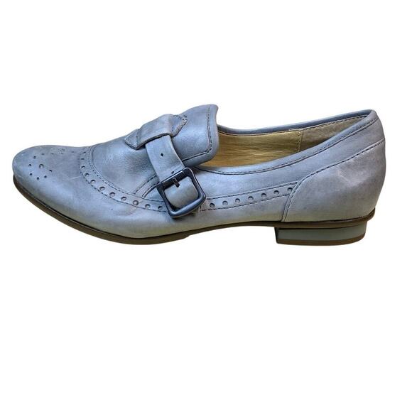 Latigo F-Troop Grey Leather Buckled Oxford CorpCore Rococo Style Shoes - Size 7 - Picture 1 of 8